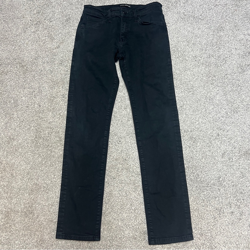 Mavi Jeans Jake Fit Slim Leg Men’s 32x36 Black Stretch Denim 30x31 Actual